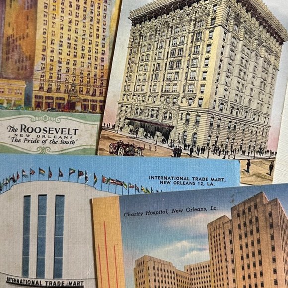 Other - Vintage Louisiana Postcards (Lot of 5): Hotels, Charity Hospital, Lafayette Sq.